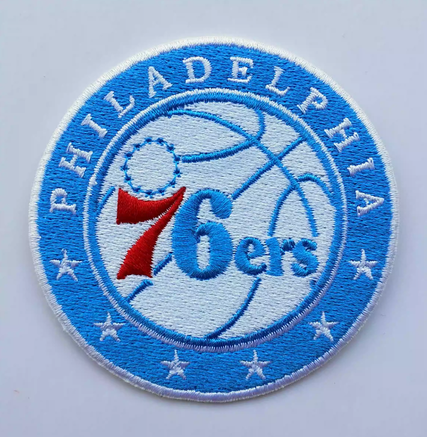 Philadelphia 76ers Logo Iron on Patch 7.8cm